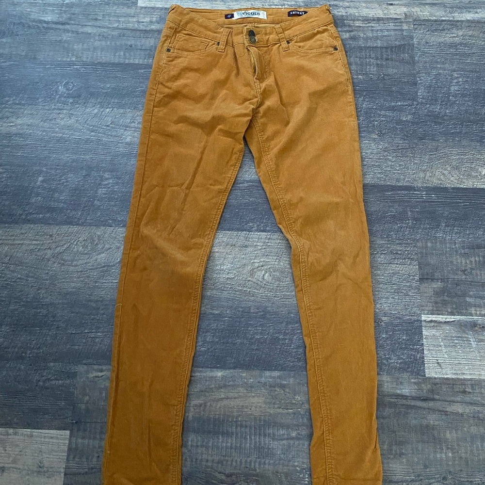 Vigold mustard yellow corduroy skinny pants